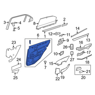 Mercedes-Benz OE - Rear Right Inner Door Interior Trim Panel
