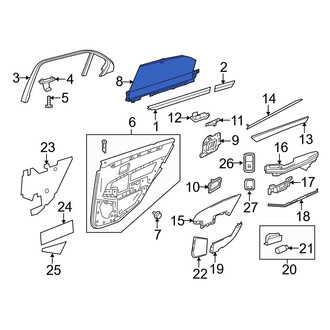 Mercedes-Benz OE - Rear Left Door Glass Sunshade