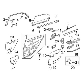 Mercedes-Benz OE - Rear Door - Interior Trim (Sedan)