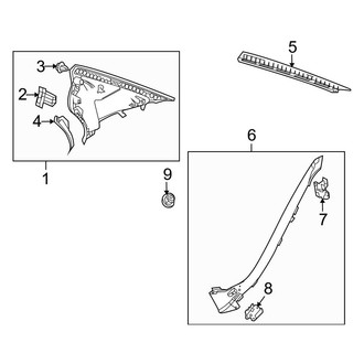 Mercedes-Benz OE - Quarter Panel - Interior Trim (Sedan)