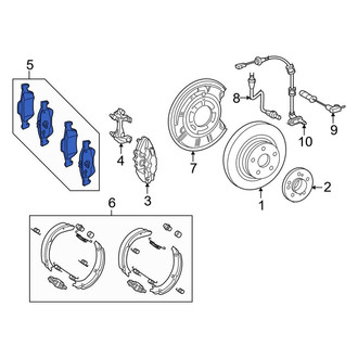 Mercedes-Benz OE - Front Disc Brake Pad Set