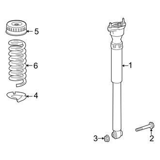 Mercedes-Benz OE - Rear Suspension - Shocks & Components (W/O Airmatic Suspension)