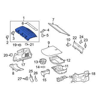 Mercedes-Benz OE - Rear Package Tray Trim