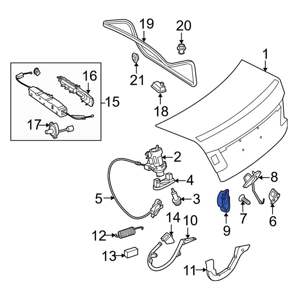 Mercedes-Benz OE 2127500060 - Trunk Lid Pull Down Motor