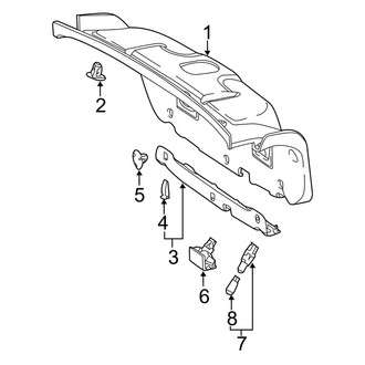 Mercedes-Benz OE - Trunk Lid - Interior Trim (Sedan)