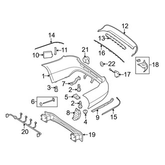Mercedes-Benz OE - Rear Bumper - Bumper & Components (With AMG Package), (Sedan)