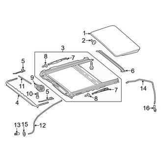 Mercedes-Benz OE - Roof - Sunroof (W/O Panorama Roof), (Wagon)