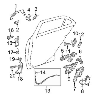 Mercedes-Benz OE - Rear Door - Lock & Hardware (Wagon)
