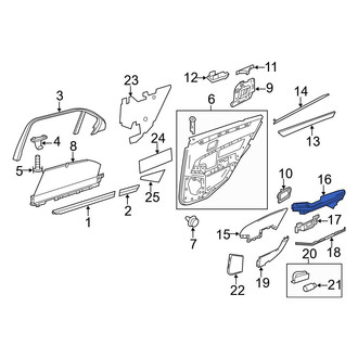 Mercedes-Benz OE - Rear Right Door Armrest