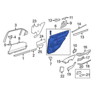 Mercedes-Benz OE - Rear Right Inner Door Interior Trim Panel