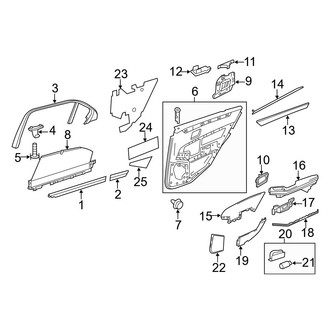 Mercedes-Benz OE - Rear Door - Interior Trim (Wagon)