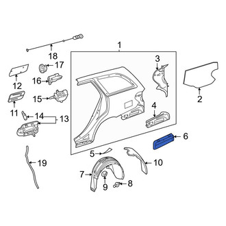 Mercedes-Benz OE - Rear Quarter Panel Vent