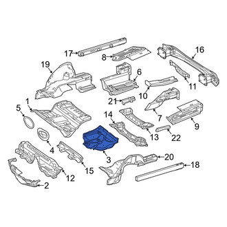 Mercedes-Benz OE - Rear Spare Tire Compartment