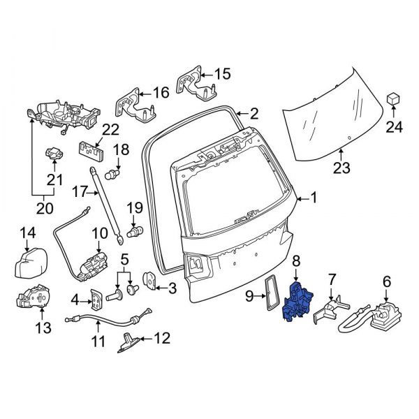 Mercedes-Benz OE 2127500060 - Trunk Lid Pull Down Motor