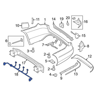 Mercedes-Benz OE - Rear Parking Aid System Wiring Harness