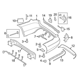 Mercedes-Benz OE - Rear Bumper - Bumper & Components (W/O AMG Package), (Wagon)