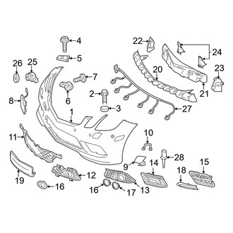 Mercedes-Benz OE - Front Bumper & Grille - Bumper & Components (With AMG Package), (Convertible / Coupe)