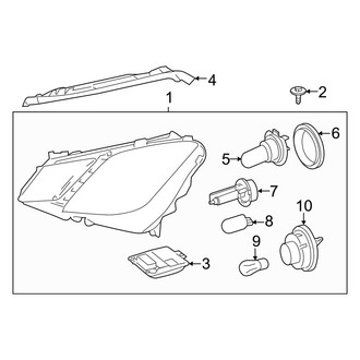 Mercedes-Benz OE - Front Lamps - Headlamp Components (Convertible / Coupe)