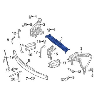 Mercedes-Benz OE - Front Radiator Support Tie Bar