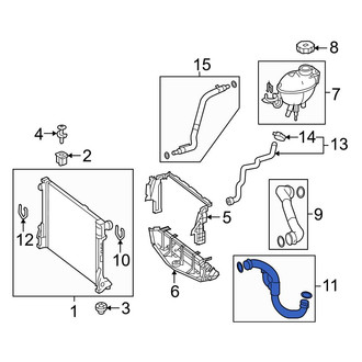 Mercedes-Benz OE - Lower Radiator Coolant Hose