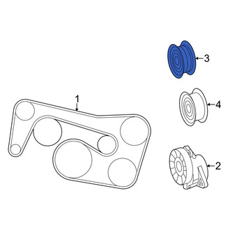 Mercedes-Benz OE - Accessory Drive Belt Idler Pulley