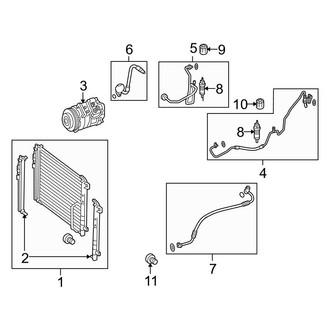 Mercedes-Benz OE - Air Conditioner & Heater - Condenser, Compressor & Lines