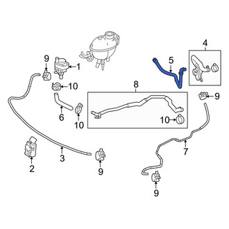 Mercedes-Benz OE - HVAC Heater Hose