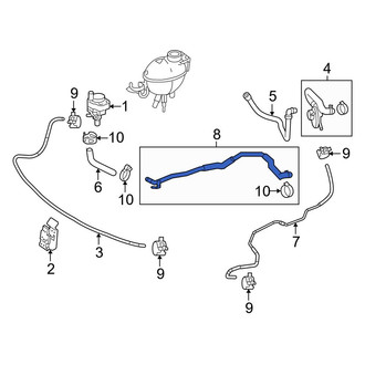 Mercedes-Benz OE - HVAC Heater Hose