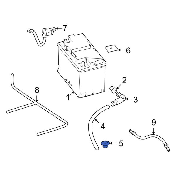 Battery Vent Tube Grommet