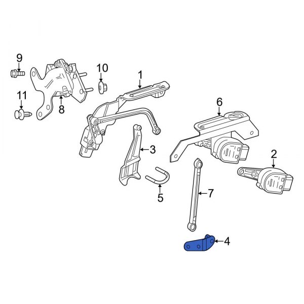 Headlight Level Sensor Bracket