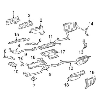 Mercedes-Benz OE - Exhaust System - Exhaust Components (Base Convertible / Coupe)