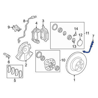 Mercedes-Benz OE - Front Brake Hydraulic Line