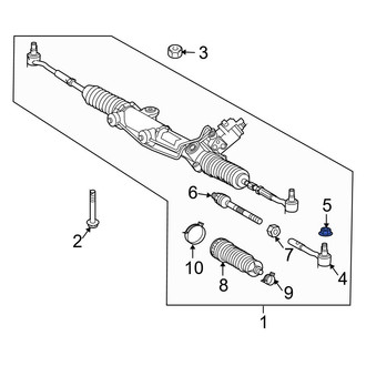 Mercedes-Benz OE - Outer Steering Tie Rod Nut