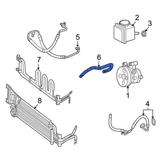 Mercedes-Benz OE - Power Steering Return Hose