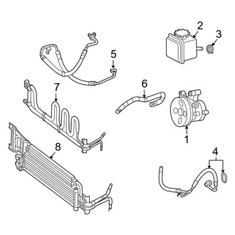Mercedes-Benz OE - Steering Gear & Linkage - Pump & Hoses (Coupe 272.988 Engine)