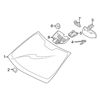 Mercedes-Benz OE - Windshield - Glass (Coupe)