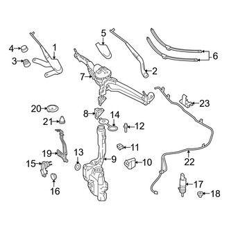 Mercedes-Benz OE - Windshield - Wiper & Washer Components (Coupe)