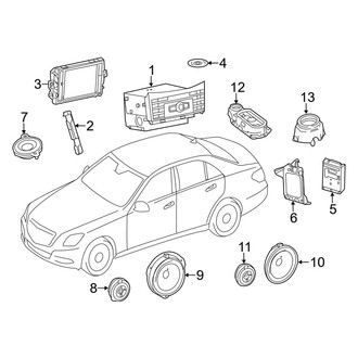 Mercedes-Benz OE - Instrument Panel - Sound System (Convertible / Coupe)