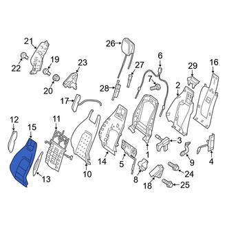 Mercedes-Benz OE - Front Seat Back Cushion Cover