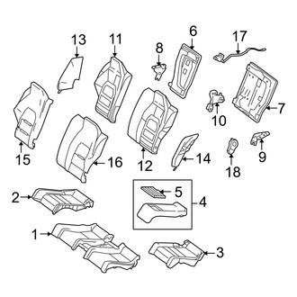 Mercedes-Benz OE - Seats & Tracks - Rear Seat Components (Coupe)