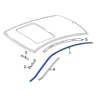 Mercedes-Benz OE - Left Roof Drip Molding