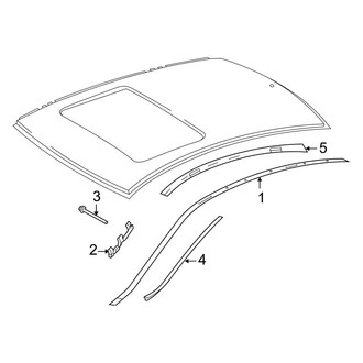 Mercedes-Benz OE - Roof - Exterior Trim (Coupe)
