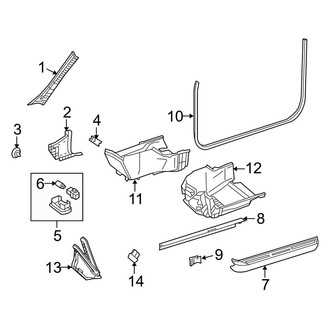 Mercedes-Benz OE - Pillars, Rocker & Floor - Interior Trim (Coupe)