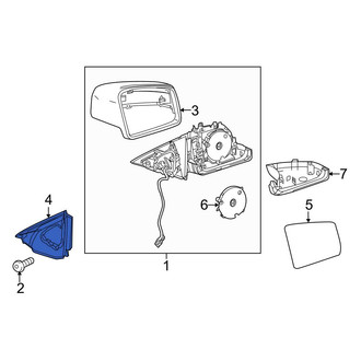 Mercedes-Benz OE - Left Door Mirror Gasket