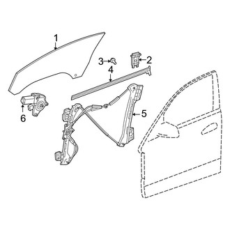 Mercedes-Benz OE - Door - Glass & Hardware (Convertible / Coupe)