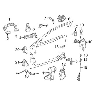 Mercedes-Benz OE - Door - Lock & Hardware (Convertible / Coupe)
