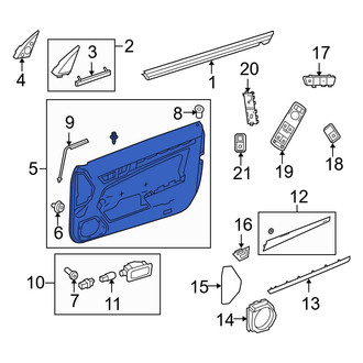 Mercedes-Benz OE - Front Right Inner Door Interior Trim Panel
