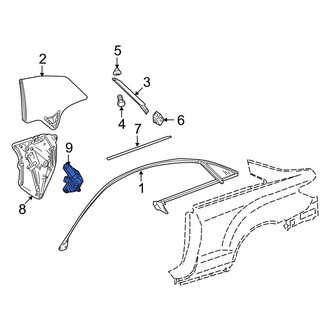 Mercedes-Benz OE - Rear Left Window Motor