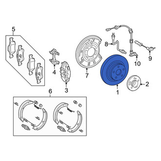Mercedes-Benz OE - Rear Disc Brake Rotor