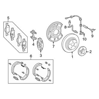 Mercedes-Benz OE - Rear Suspension - Brake Components